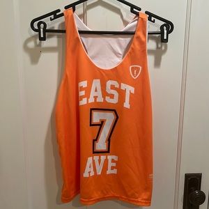 East Ave Lacrosse Orange/White Reversible Penny